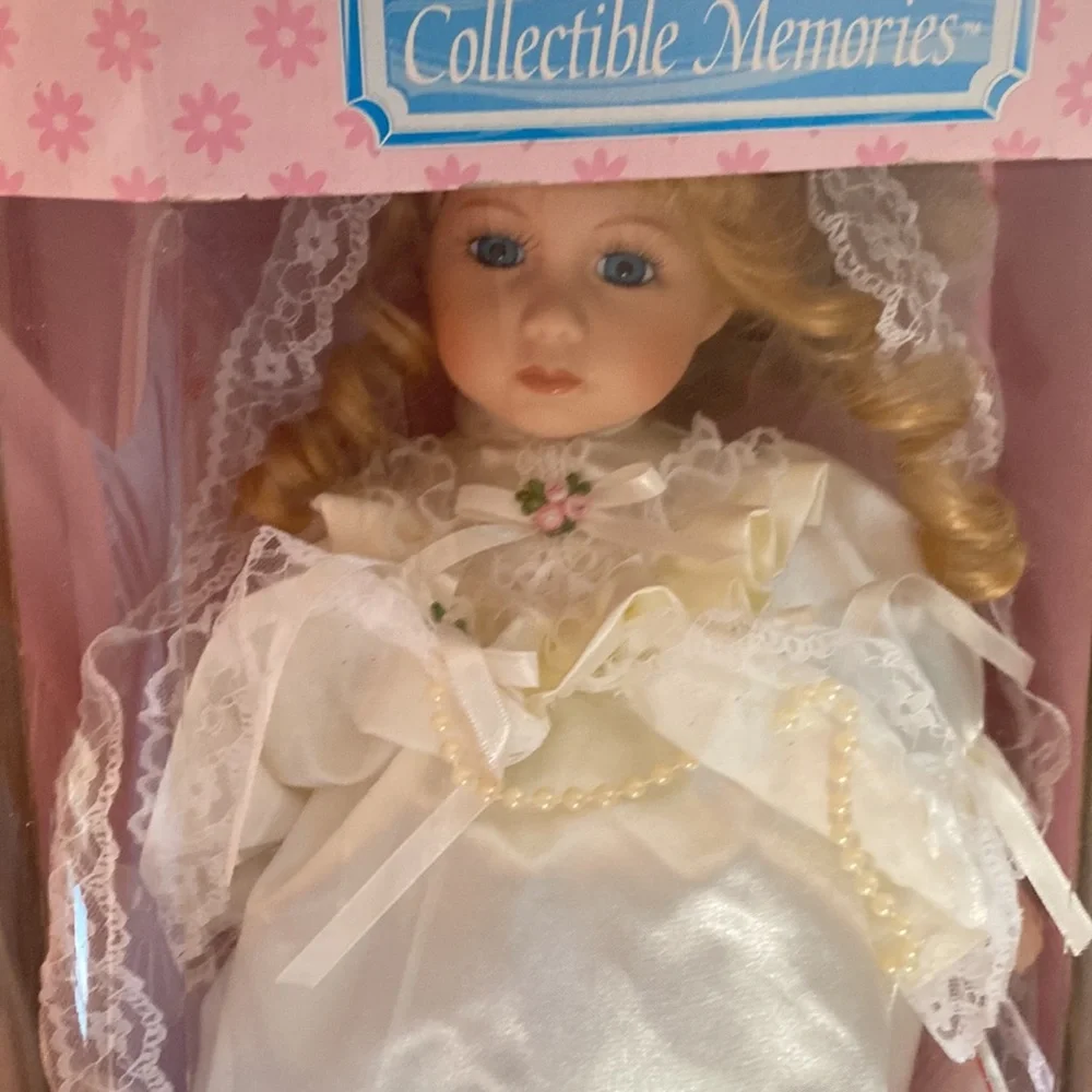 Collectible Memories Exclusive Porcelain Bride Doll - 16” EUC wOriginal Box